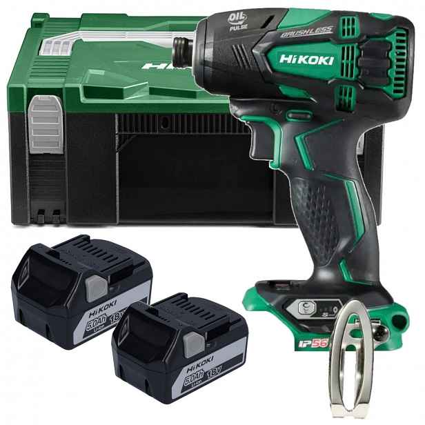 Šroubovák 18V 172Nm Hex 1/4" Hikoki WH18DBSL Wpz 2x5,0Ah