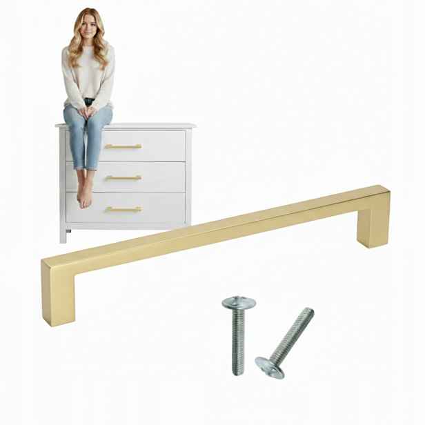 Nábytková úchytka Skyline 320 mm kartáčované zlato, Moderní Styl Aks