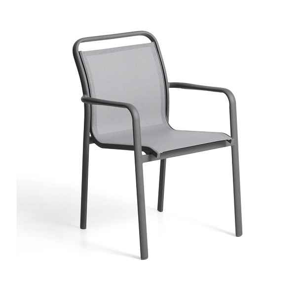 Tmavě šedá zahradní židle Luri – Kave Home