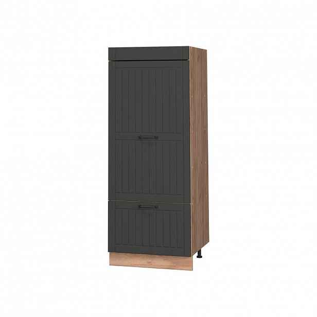 Vicco KUCHYŇSKÁ SPÍŽNÍ SKŘÍŇ Fame-Line, Tmavě šedá/Zlatý mocný dub, 60 cm