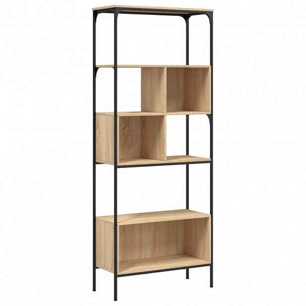 vidaXL Knihovna s 5 policemi dub sonoma 76 x 33 x 188,5 cm kompozit