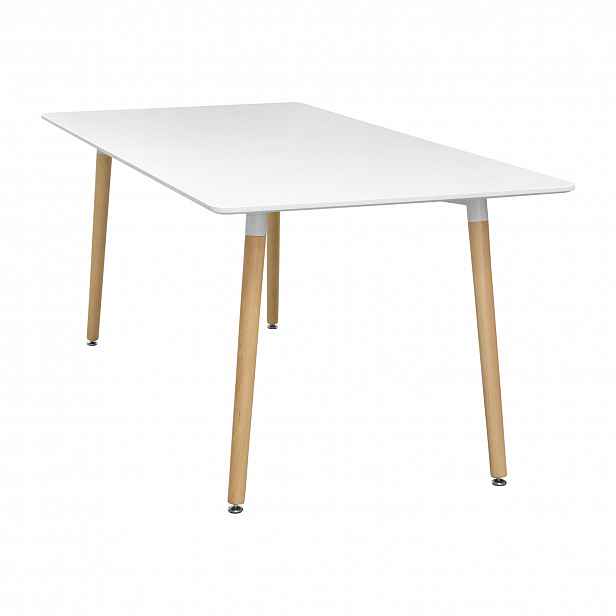 Jídelní stůl FARUK 160x90 cm, bílý