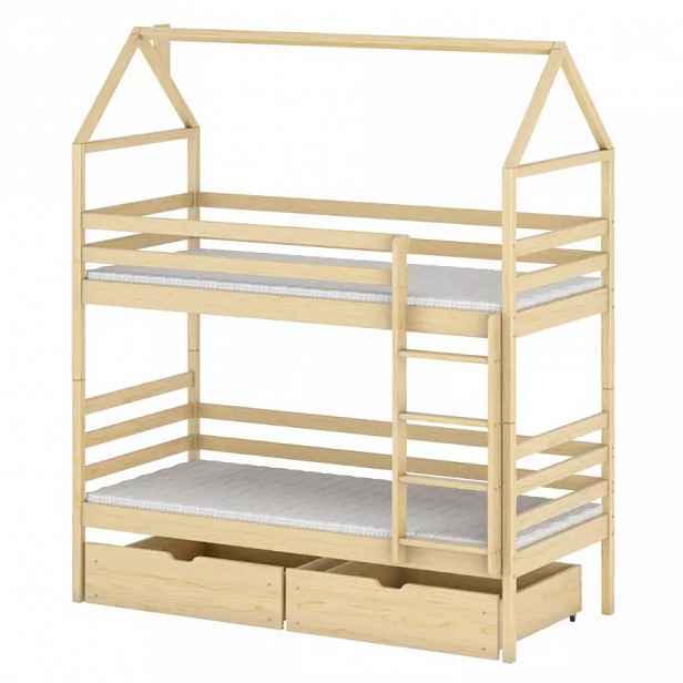 Posteľ Domček Alex 90x200 pine