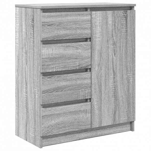 vidaXL Příborník se zásuvkami šedý Sonoma 71x35x84 cm kompozitní dřevo