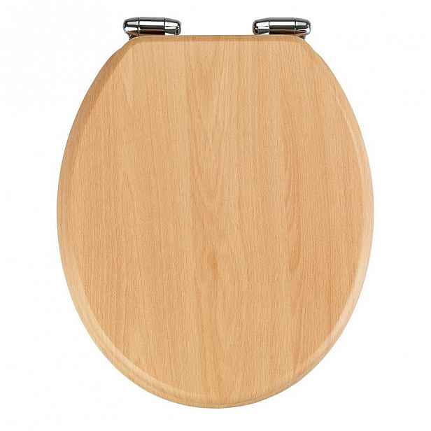 WC sedátko a snadným zavíráním Wenko Beech Nature, 43 x 37 cm