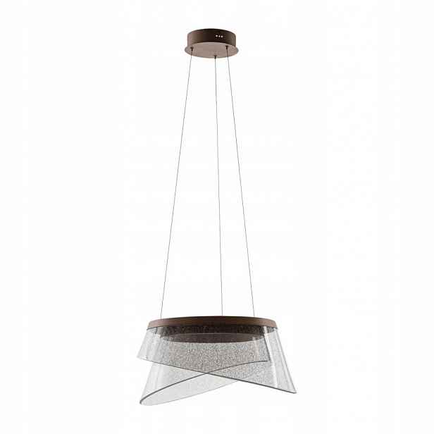 Závěsná Led lampa Stropní Svítidlo Hnědá Foren 47W 3400lm Obývací pokoj Jídelna Italux
