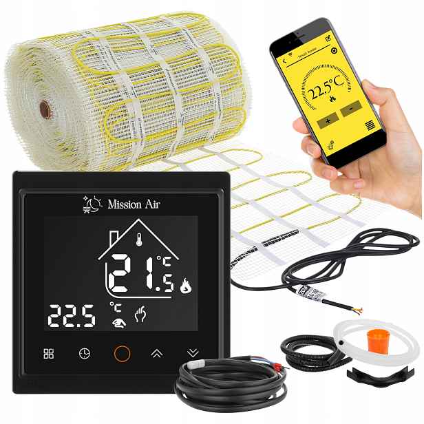 Set podlahového vytápění podlahy vyhřívací podložka MA-160W/m² 20m² WiFi