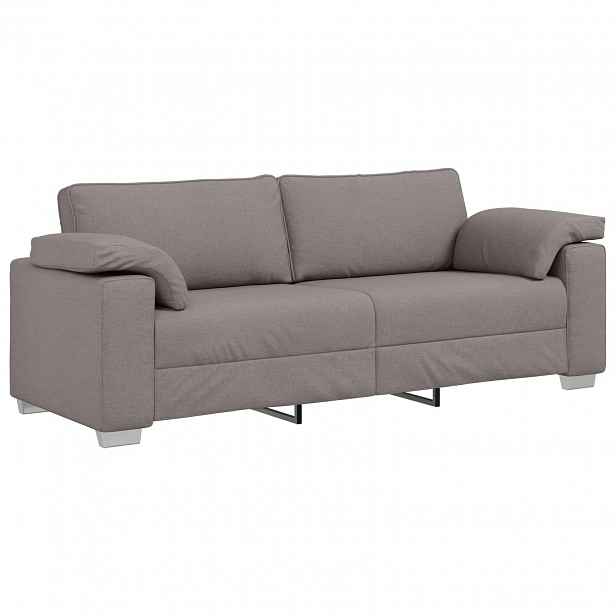 vidaXL 3-místné sofa Taupe 220 cm textil
