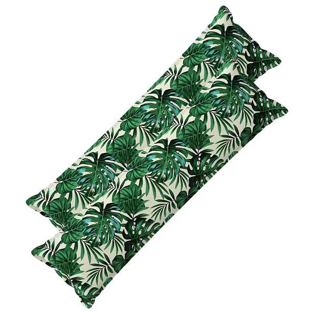 vidaXL Polštář List s polštářem HOUTEN 2 ks Vzor listů Polyester