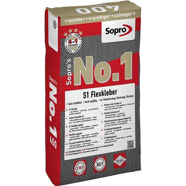 Hmota lepicí Sopro No. 1 C2 TE S1 šedá 25 kg