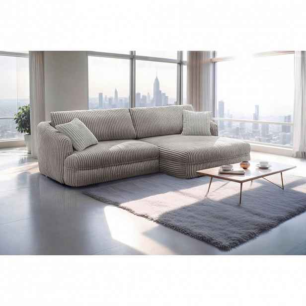 Livetastic ROHOVÁ SEDAČKA, textil, šedohnědá