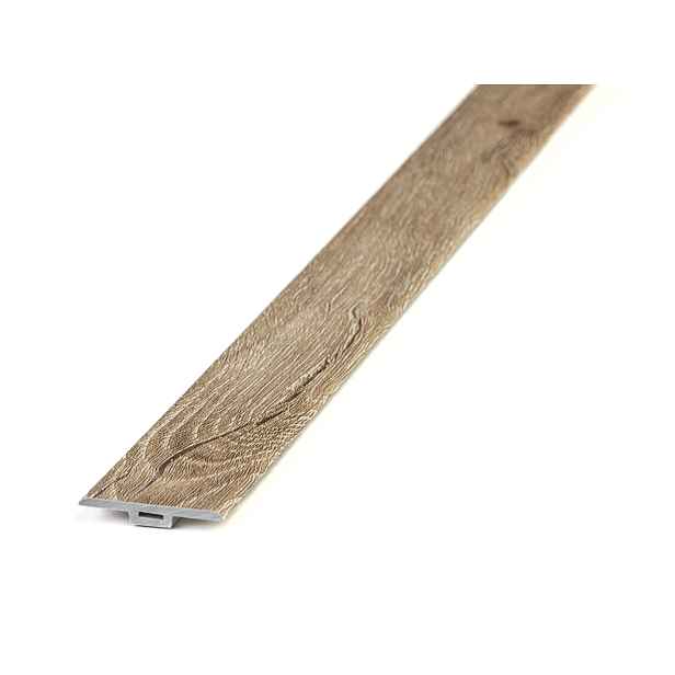 Podlahová přechodová lišta T-LINE Ottawa 1,2 m, 1200x35 mm, hnědá, Egibi