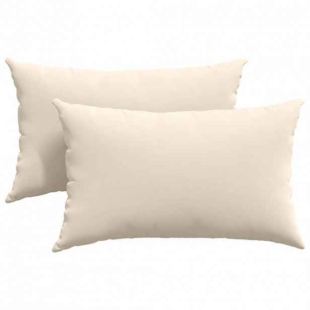 vidaXL Pohovkové polštáře 2 ks textil Béžová 50 x 30 cm