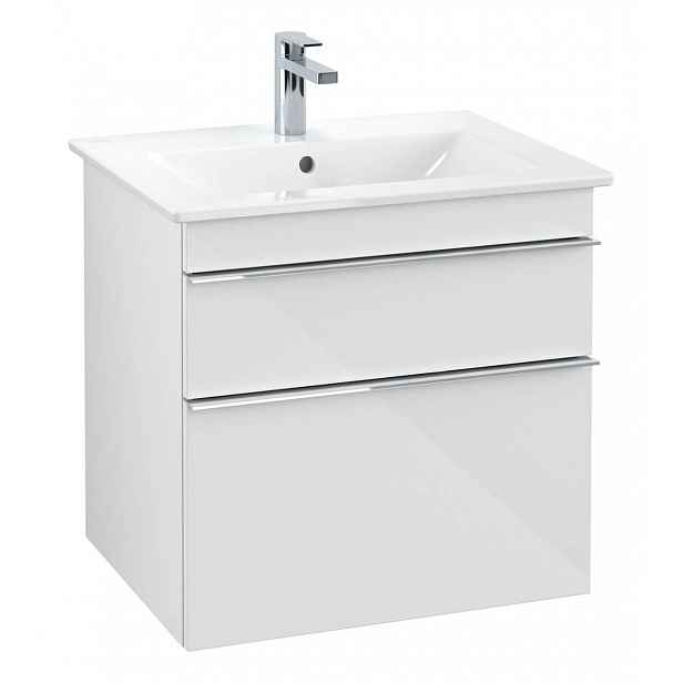 Villeroy & Boch Venticello - Umyvadlová skříňka, 60x59x50 cm, 2 zásuvky, Glosy White A92401DH