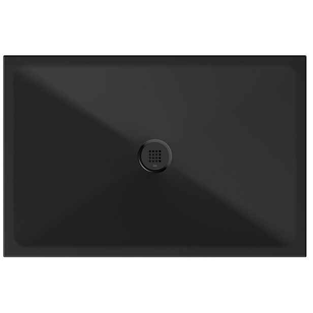 GSI Keramická sprchová vanička, obdélník 120x80x2cm, černá mat