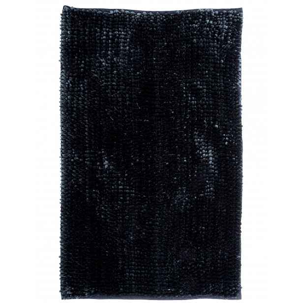 Koupelnová předložka Koupelnová Podložka 60x90 Měkká Tlustá Chenille černá