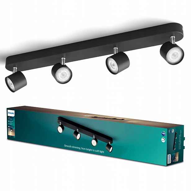 stropní svítidlo Led reflektor 18W 2000lm 2700K Černá Star Philips