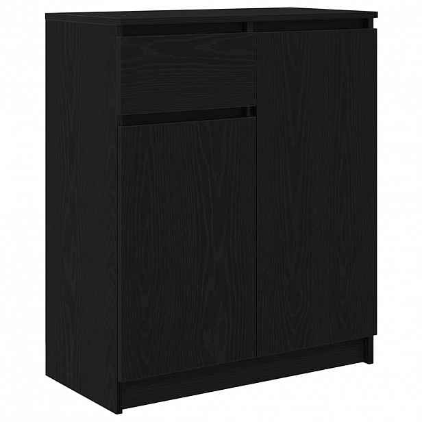 vidaXL Příborník se zásuvkou Černý dub 71x35x84 cm kompozitní dřevo