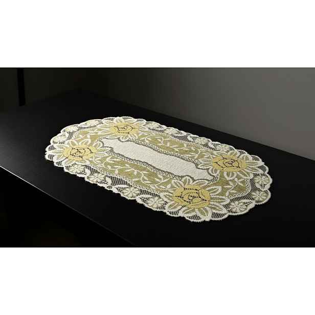 Žakárový ubrus - běhoun SOFIA II. různé rozměry krémová MyBestHome Rozměr: 60x30 cm