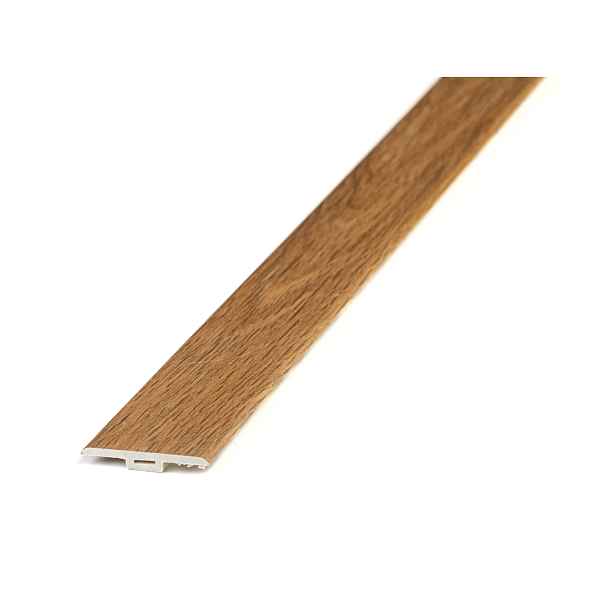 Podlahová přechodová lišta T-LINE Golden 1,2 m, 1200x35 mm, hnědá, Egibi