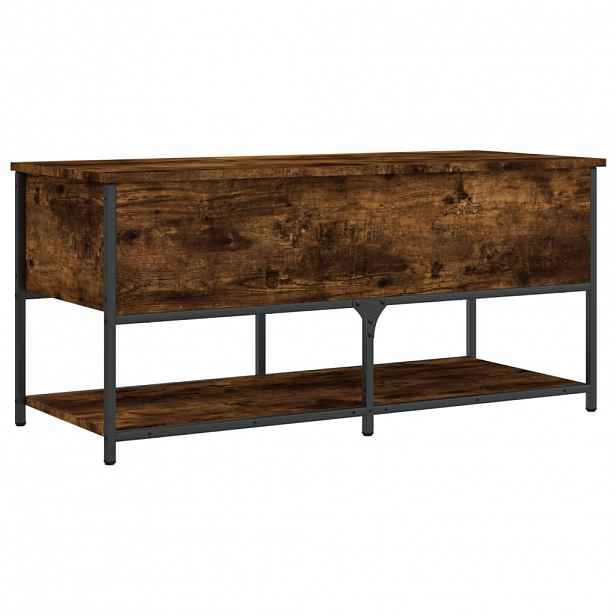 vidaXL Úložná lavice kouřový dub 100 x 42,5 x 47 cm kompozitní dřevo