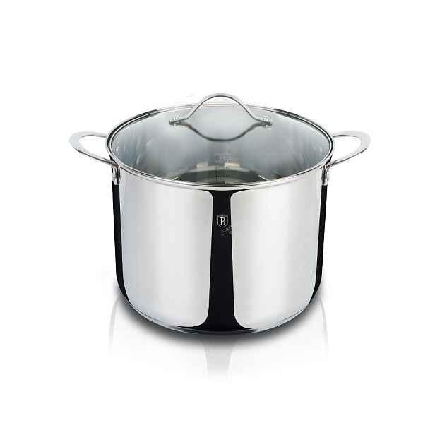 BERLINGER HAUS - Hrnec nerez a skleněná poklice 24cm 7,5l