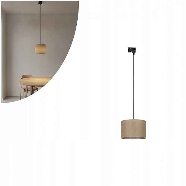 Černá závěsná lampa Tracer s nastavitelnou lištou nad stůl Tk Lighting