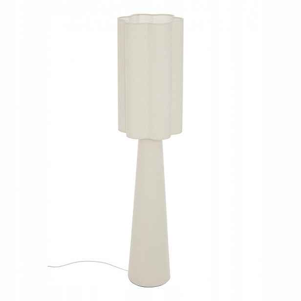 Podlahová Lampa Ø 28 CM Výška 124 CM Plast Béžová IP20