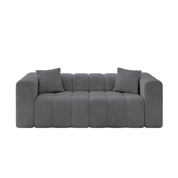 ALTDECOR POHOVKA 2-MÍSTNÁ DONY-2 232x90x71 cm Tmavě šedá Manšestr