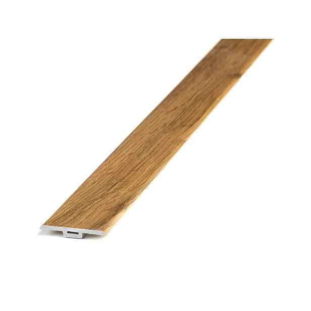 Podlahová přechodová lišta T-LINE Hamilton 1,2 m, 1200x35 mm, hnědá, Egibi