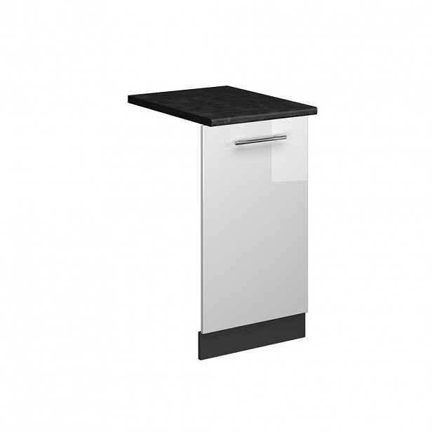 Vicco ČELNÍ PANEL MYČKY Fame-Line Bílá vysoký lesk 45 cm , PD Antracit