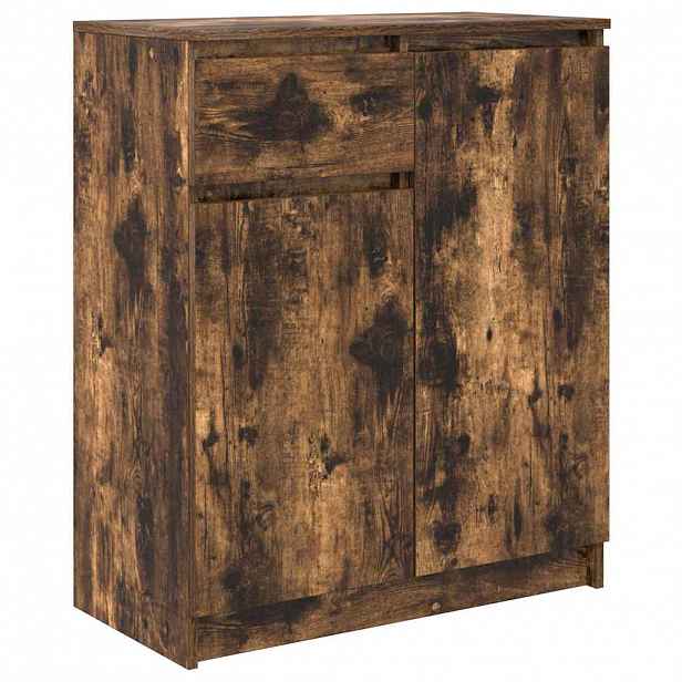 vidaXL Příborník se zásuvkou Kouřový dub 71x35x84 cm kompozitní dřevo