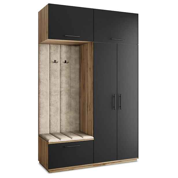MASSENO MODERNÍ PŘEDSÍŇOVÁ SKŘÍŇ REMA, 150/240/60 cm, dub Wotan