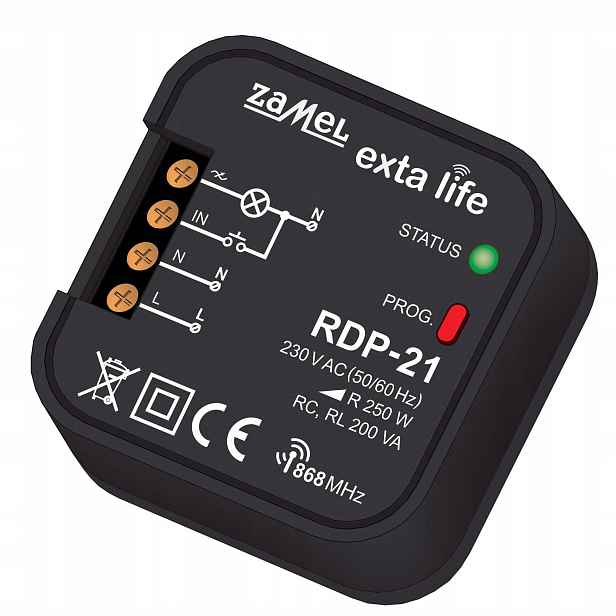 Exta Life rádiový stmívač 1-kanálový RDP-21 Zamel