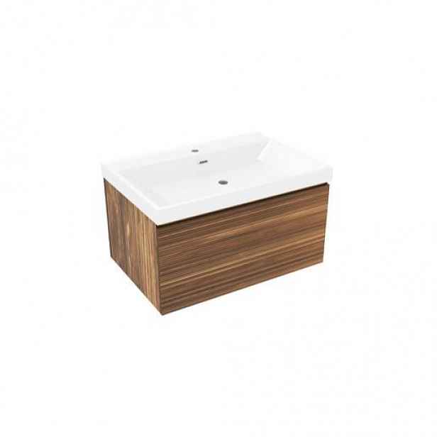 Koupelnová skříňka s umyvadlem Naturel Elsa 79x35x45,5 cm eben mat ELSA80EBU4