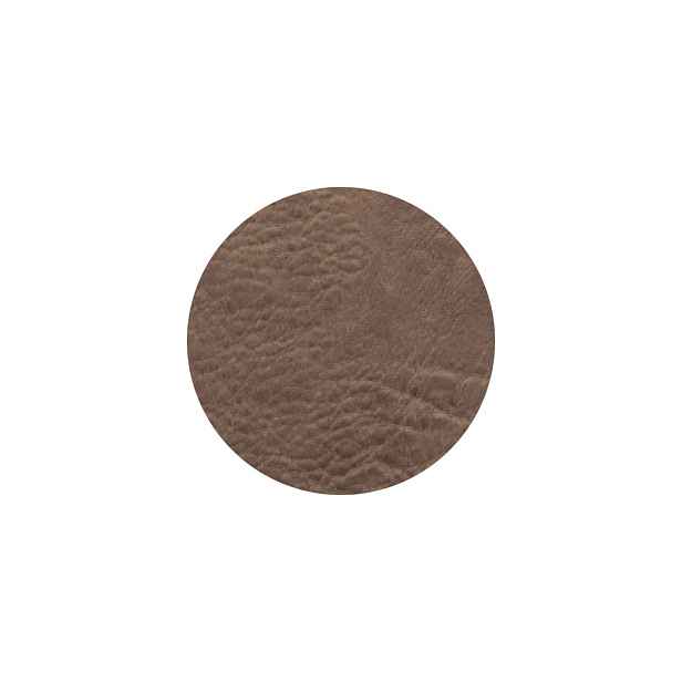 Podtácky imitace kůže 4 ks průměr 10 cm VEGAN LEATHER ASA Selection - hnědé