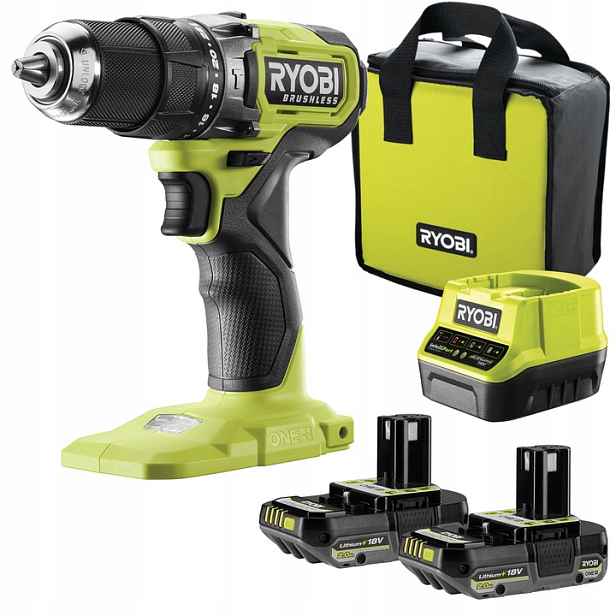 Ryobi RPD18BL-2C20S Bezkartáčový Rázový Šroubovák 18V 2x2.0Ah Nabíječka