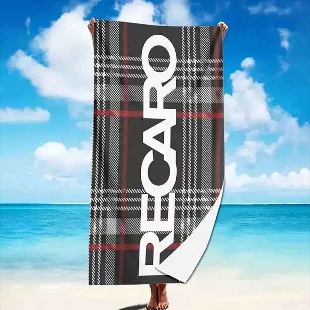TEMU Recaro' Plážový Ručník, Ideální pro Bazény, Pláže, Plavby a Letní Cestovní Potřeby. Perfektní Dárek na Dovolenou, Plážová a Kempovací Výbava s