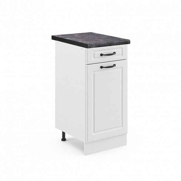 Vicco SPODNÍ SKŘÍŇKA KUCHYŇSKÉ LINKY R-Line Bílý venkovský dům 40 cm , PD Antracit