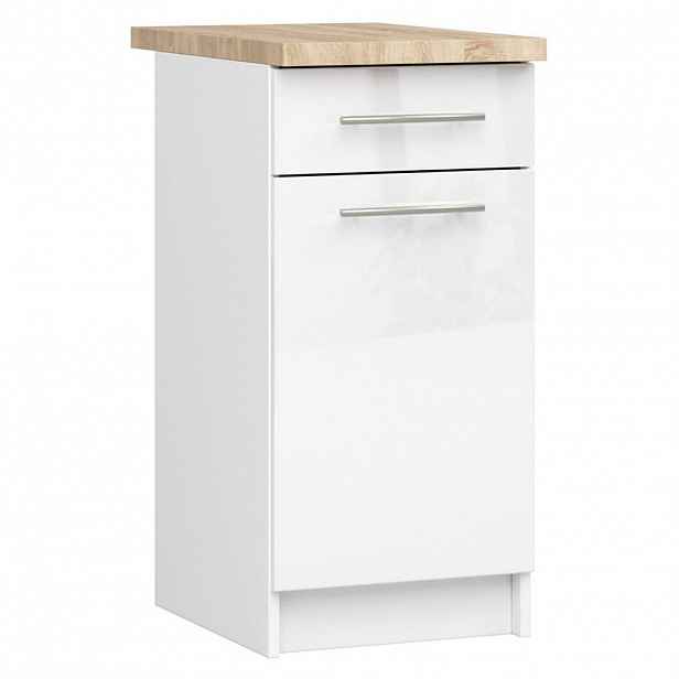 RAUMHIRSCH FURNITURE SPODNÍ SKŘÍŇ Bílá, bílá lesklá 85/40/46