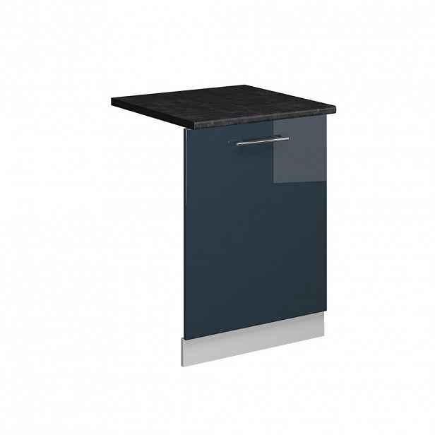 Vicco ČELNÍ PANEL MYČKY Fame-Line Tmavě modrá s vysokým leskem 60 cm , PD Antracit