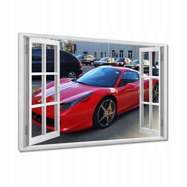 Obrazy 90x60 Červené Ferrari