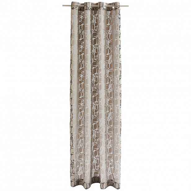 Joop! ZÁVĚS S OČKY, průhledné, 140/250 cm