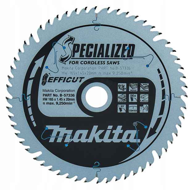 Makita B-57336 Kotouč Na Laminátové Dřevo 165x20 mm