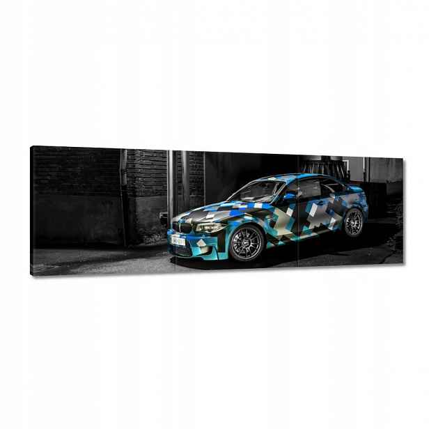 Obrazy 120x40 Tyrkysové Bmw