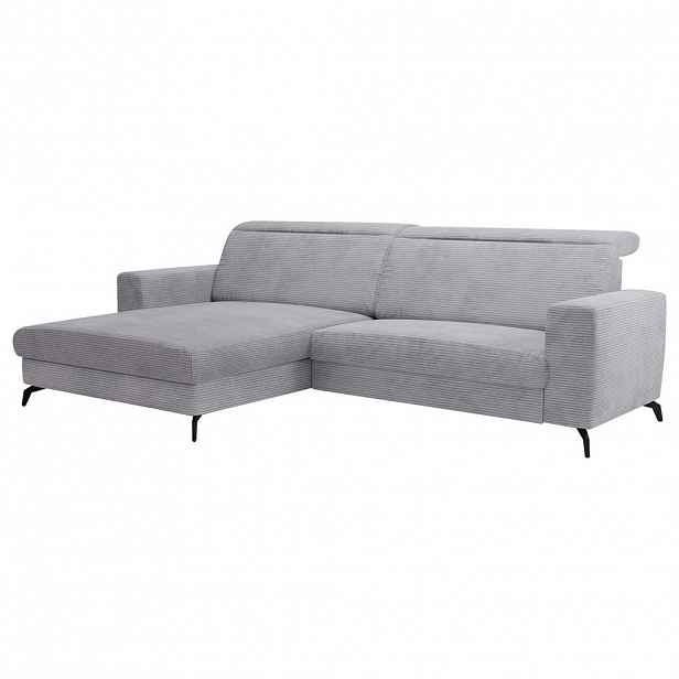 Sit & More ROHOVÁ SEDAČKA, textil, světle šedá