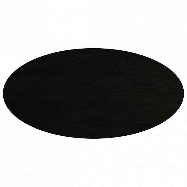 vidaXL Stolní deska tmavě hnědá 120x60x4 cm masivní dub oválný