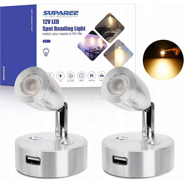 Dotyková lampička na čtení má stmívač SUPAREE12V Led