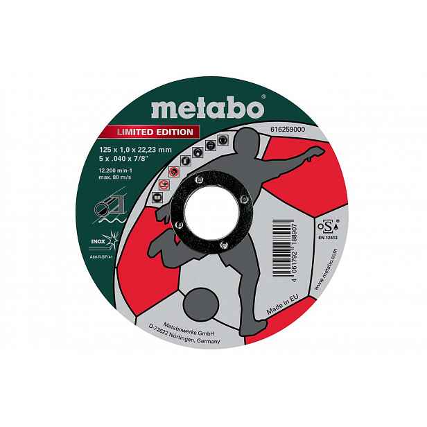 Metabo - Řezný kotouč na nerezovou ocel 125x22,23 mm 616259000