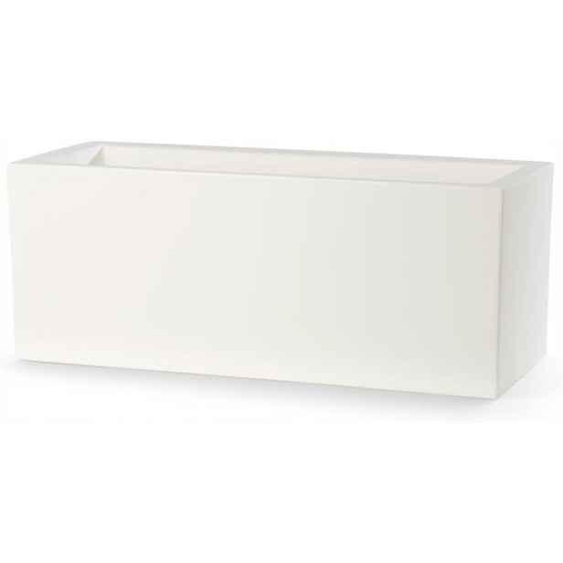 Zahradní Květináč Teraplast Schio Cassa Fioriera 100 CM Bílý